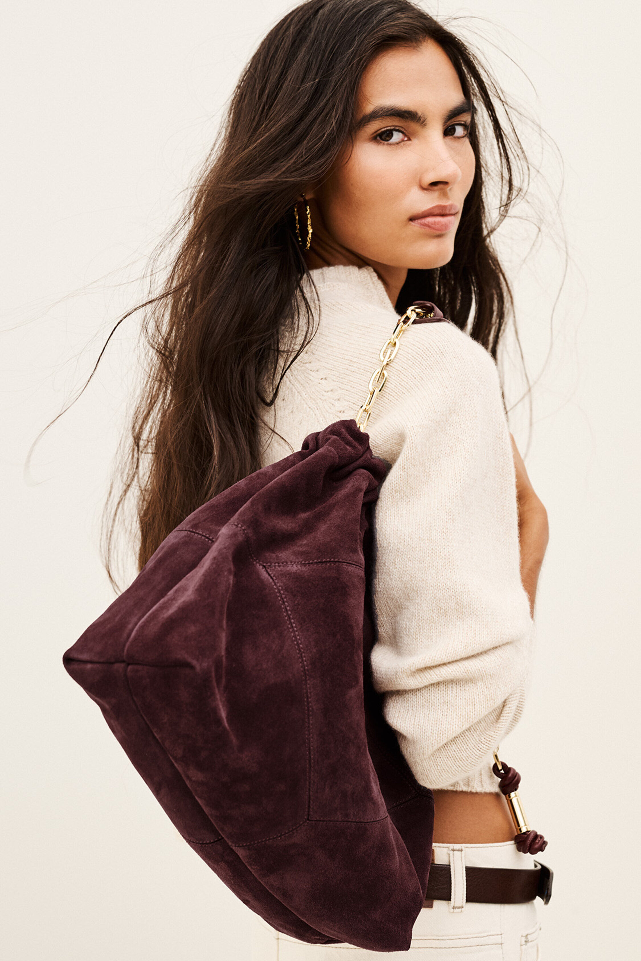 BAG M SUEDE JUNE TOTE