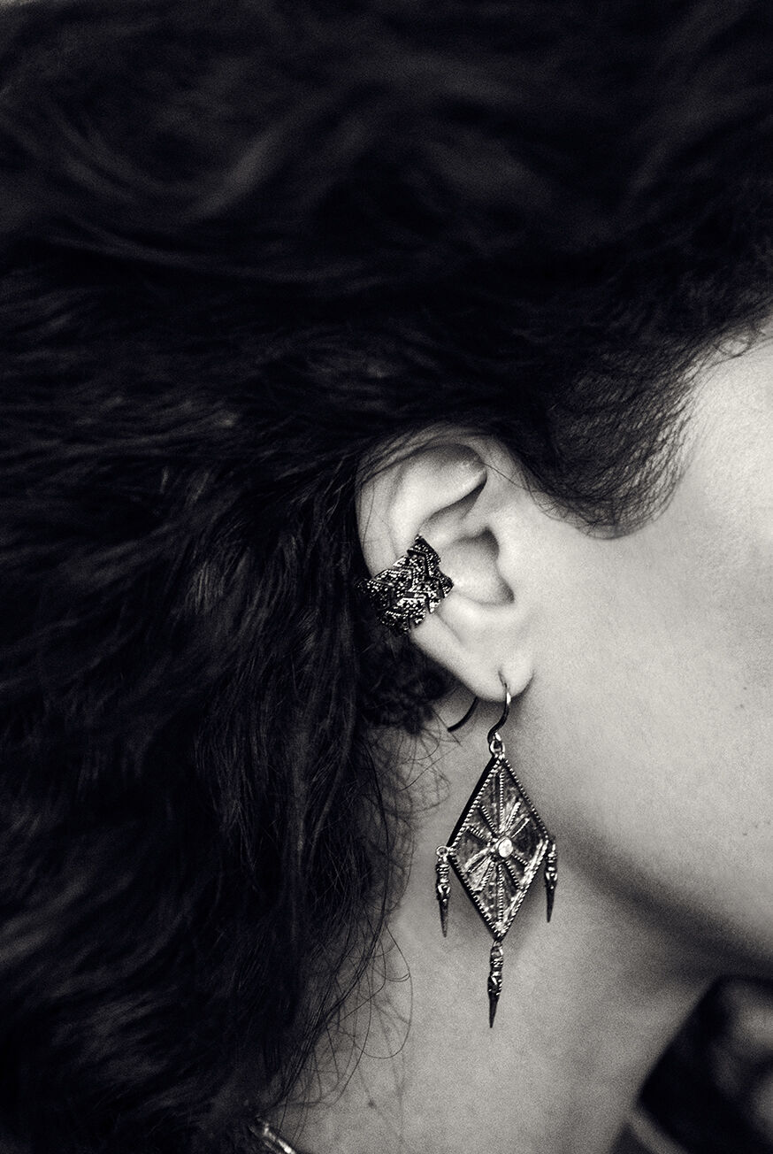 EARRINGS WOODY