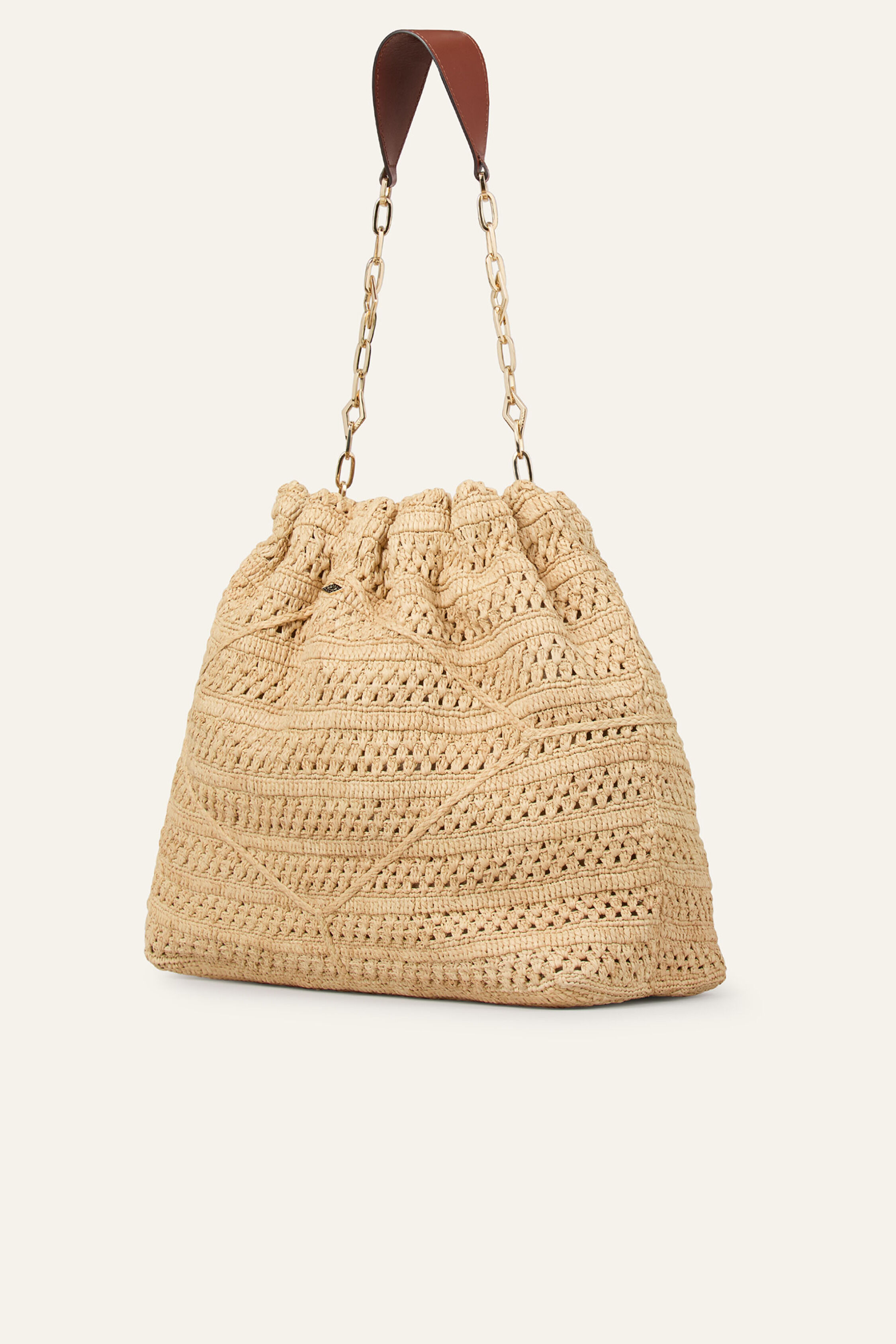 BAG M RAFFIA JUNE TOTE