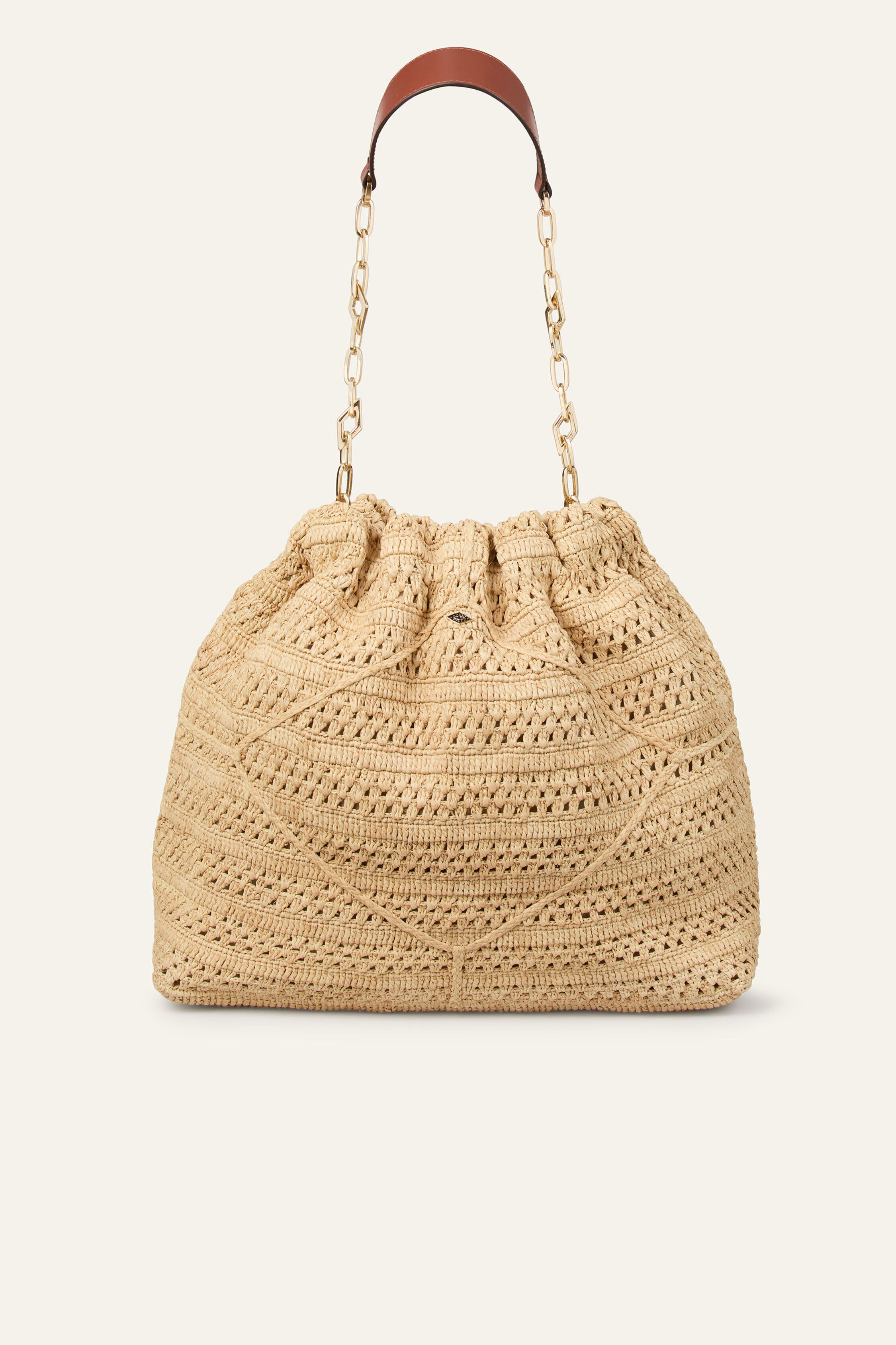 BAG M RAFFIA JUNE TOTE