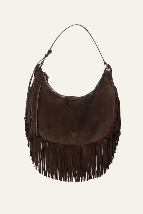 BAG XL FRINGES SUEDE SWING