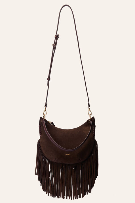 BAG T FRINGES SUEDE SWING