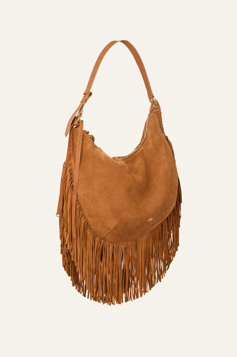 BAG XL FRINGES SUEDE SWING