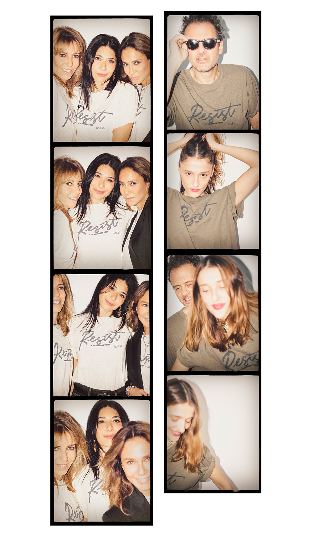 Sarah Barukh, Barbara, Sharon and other celebrities wearing the Resist t-shirt