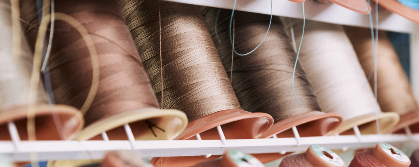 Six spools of thread