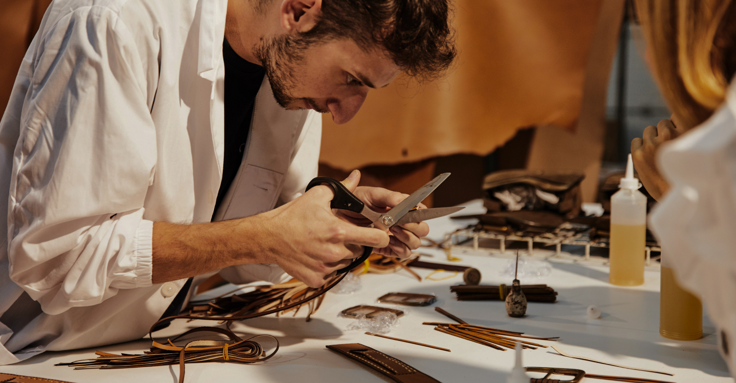 Man creating ba&sh accessories